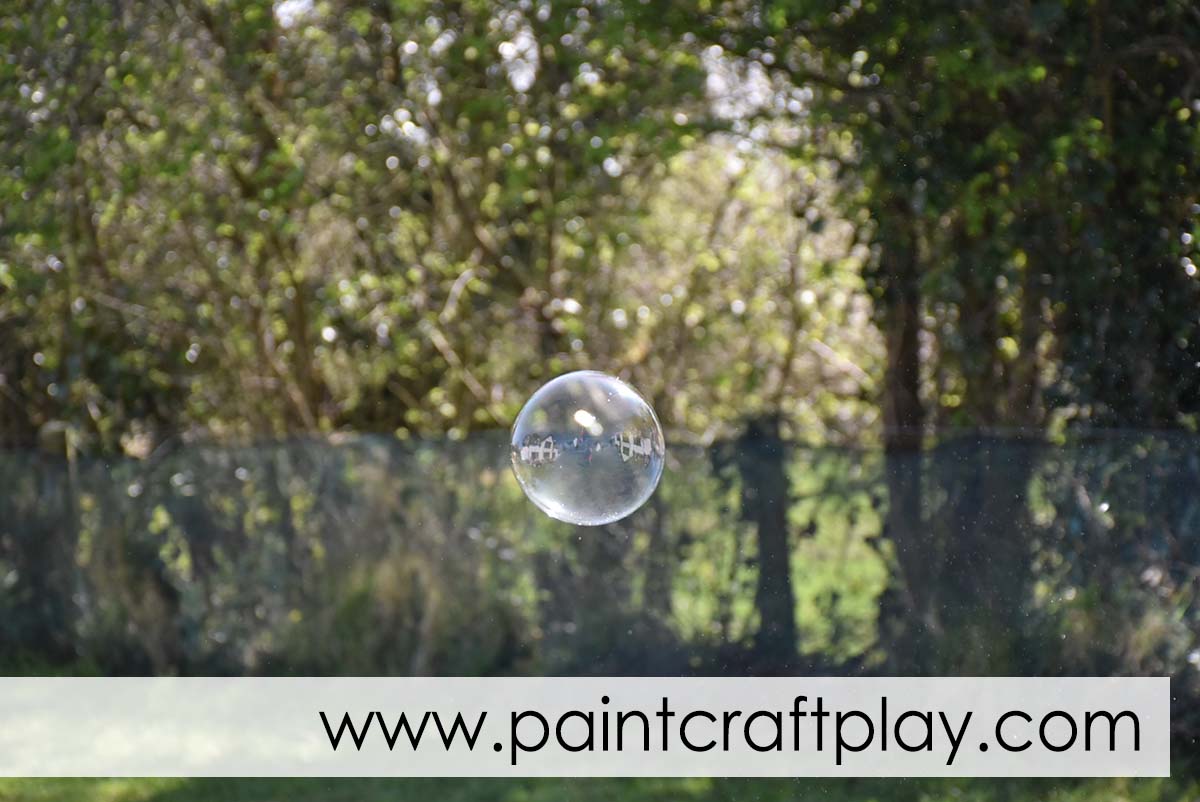 Coloured Bubbles Science Experiment - Paint Craft Play